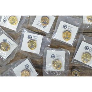 Green Cross Pin Lot National Safety Council Various Yrs